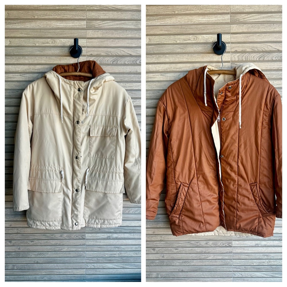 Vintage 1970s Forecaster Sport Reversible Parka Jacket - Quilted Hip Length